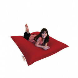 Puf de jardín Cushion 100x100 Rojo Practica Hogar