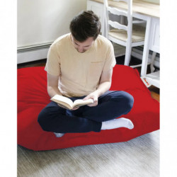 Puf de jardín Cushion 100x100 Rojo Practica Hogar