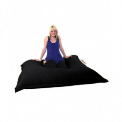 Puf de jardín Cushion 100x100 Negro Practica Hogar
