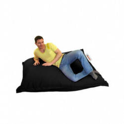 Puf de jardín Cushion 100x100 Negro Practica Hogar