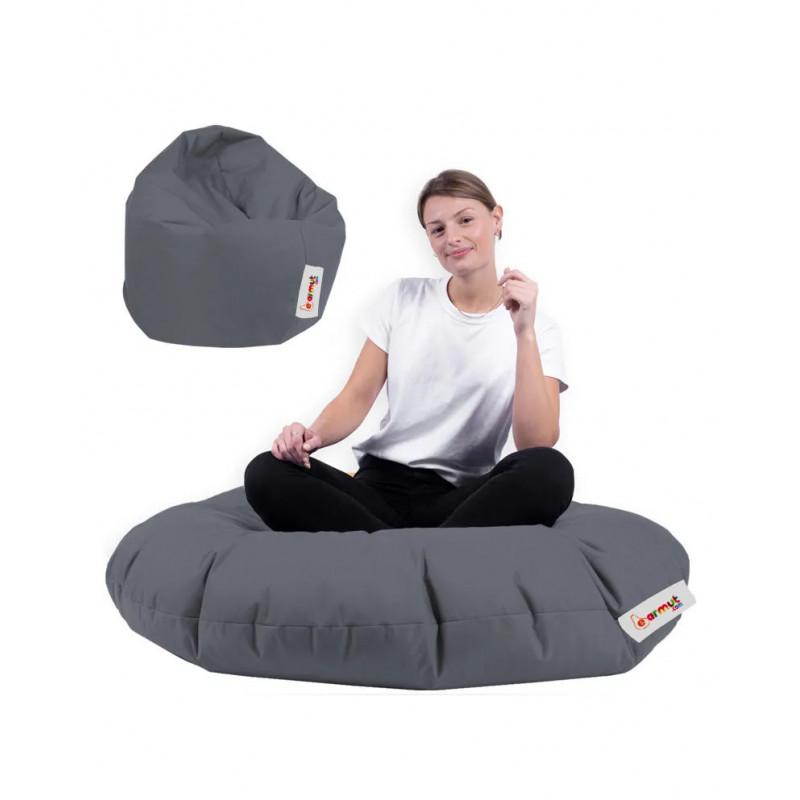 Puf de jardín Iyzi 100 Cushion Humo Practica Hogar Puf de jardín Iyzi 100 Cushion Humo Practica Hogar