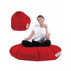 Puf de jardín Iyzi 100 Cushion Rojo Practica Hogar