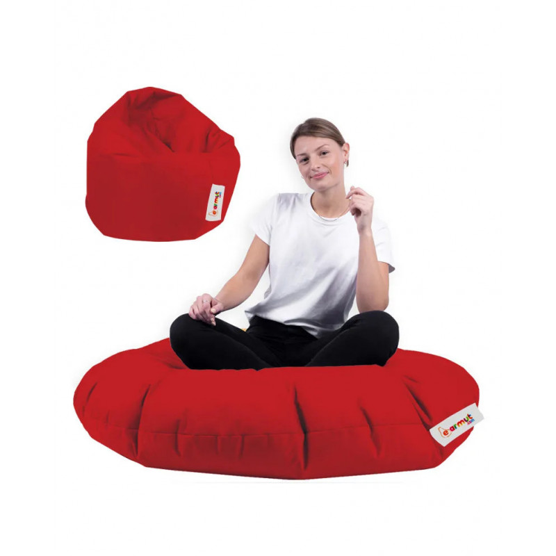 Puf de jardín Iyzi 100 Cushion Rojo Practica Hogar Puf de jardín Iyzi 100 Cushion Rojo Practica Hogar