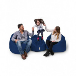 Puf de jardín Iyzi 100 Cushion Azul Oscuro Practica Hogar