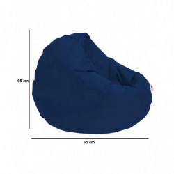 Puf de jardín Iyzi 100 Cushion Azul Oscuro Practica Hogar