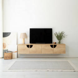Mueble TV Grotte Roble Practica Hogar