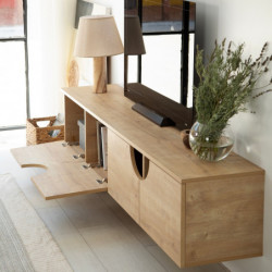 Mueble TV Grotte Roble Practica Hogar