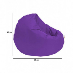 Puf de jardín Iyzi 100 Cushion Púrpura Practica Hogar