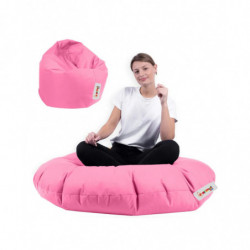 Puf de jardín Iyzi 100 Cushion Rosa Practica Hogar