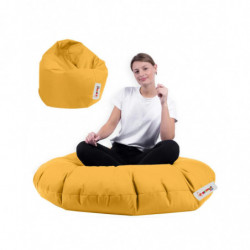 Puf de jardín Iyzi 100 Cushion Amarillo Practica Hogar