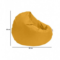 Puf de jardín Iyzi 100 Cushion Amarillo Practica Hogar