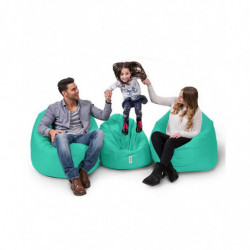 Puf de jardín Iyzi 100 Cushion Turquesa Practica Hogar