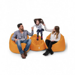 Puf de jardín Iyzi 100 Cushion Naranja Practica Hogar