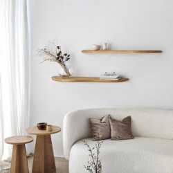 Estante de pared Wavy 2 Roble Practica Hogar