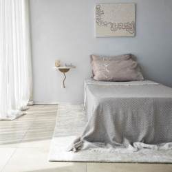 Estante de pared Leo Oro Blanco Practica Hogar