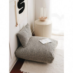 Almohadón Dokuma Zikzak Gris Practica Hogar