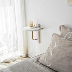 Estante de pared Reve Oro Blanco Practica Hogar