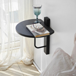 Estante de pared Reve Antracita Negro Practica Hogar