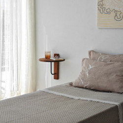 Estante de pared Reve castaño Negro Practica Hogar