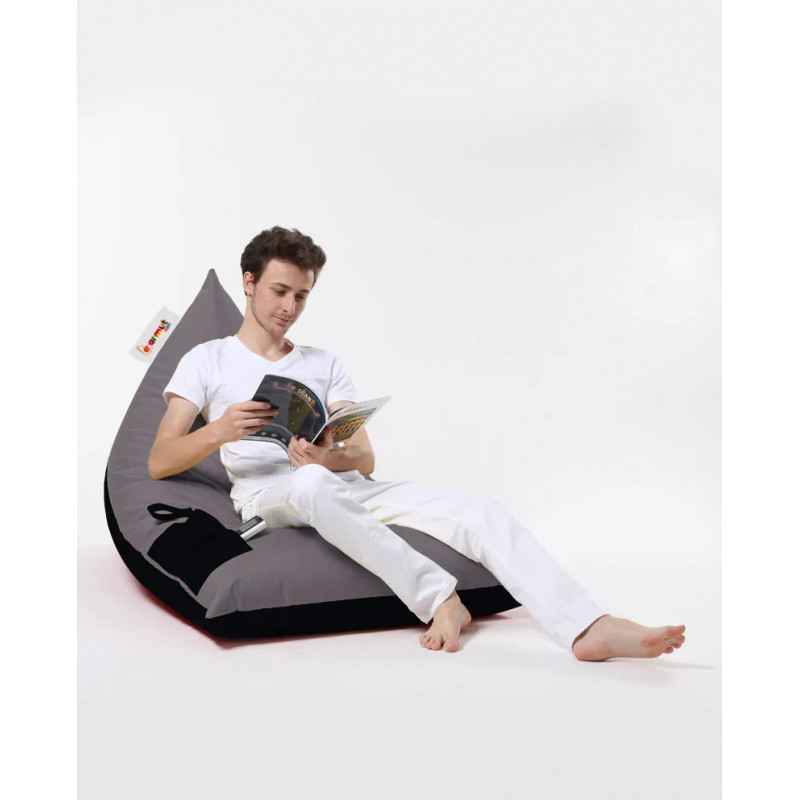 Puf de jardín Pyramid Large Double Color Bed Humo Negro Practica Hogar Puf de jardín Pyramid Large Double Color Bed Humo Negro Practica Hogar
