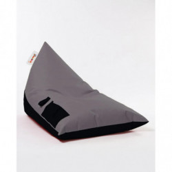 Puf de jardín Pyramid Large Double Color Bed Humo Negro Practica Hogar