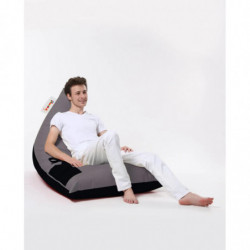 Puf de jardín Pyramid Large Double Color Bed Humo Negro Practica Hogar