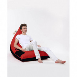 Puf de jardín Pyramid Large Double Color Bed Rojo Negro Practica Hogar