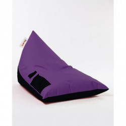 Puf de jardín Pyramid Large Double Color Bed Púrpura Practica Hogar