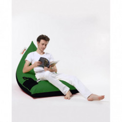 Puf de jardín Pyramid Large Double Color Bed Verde Negro Practica Hogar