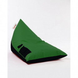 Puf de jardín Pyramid Large Double Color Bed Verde Negro Practica Hogar
