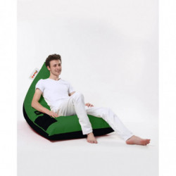 Puf de jardín Pyramid Large Double Color Bed Verde Negro Practica Hogar