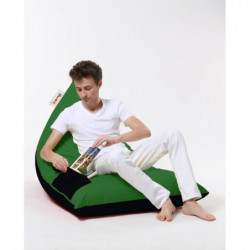 Puf de jardín Pyramid Large Double Color Bed Verde Negro Practica Hogar