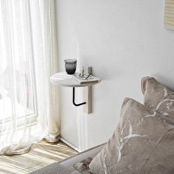 Estante de pared Reve Negro Blanco Practica Hogar