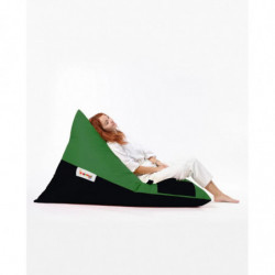 Puf de jardín Pyramid Large Double Color Bed Verde Negro Practica Hogar