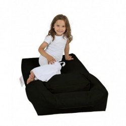 Puf de jardín Kids Single Seatfe Negro Practica Hogar