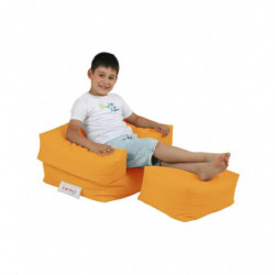 Puf de jardín Kids Single Seatfe Naranja Practica Hogar
