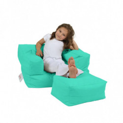 Puf de jardín Kids Single Seatfe Turquesa Practica Hogar