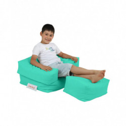 Puf de jardín Kids Single Seatfe Turquesa Practica Hogar