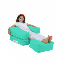 Puf de jardín Kids Single Seatfe Turquesa Practica Hogar