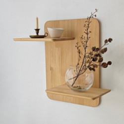 Estante de pared Matilda Roble Practica Hogar