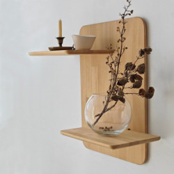 Estante de pared Matilda Roble Practica Hogar