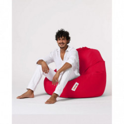 Puf de jardín Premium XXL Rojo Practica Hogar