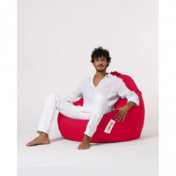 Puf de jardín Premium XXL Rojo Practica Hogar