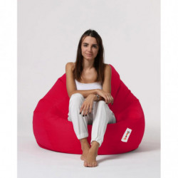 Puf de jardín Premium XXL Rojo Practica Hogar