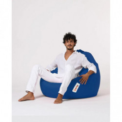 Puf de jardín Premium XXL Azul Practica Hogar
