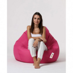 Puf de jardín Premium XXL Rosa Practica Hogar
