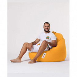 Puf de jardín Premium XXL Amarillo Practica Hogar