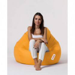 Puf de jardín Premium XXL Amarillo Practica Hogar