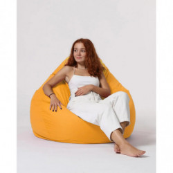 Puf de jardín Premium XXL Amarillo Practica Hogar