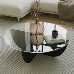 Mesa de centro Lily Negro Practica Hogar